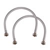 Hausen 20-Inch Stainless Steel Faucet Connector 1/2" FIPX 1/2" FIP, Faucet Supply Line, 2PK HA-FC-101